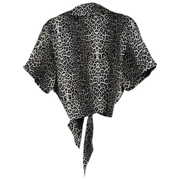 90s y2k grunge gyaru leopard print top - Picture 2 of 3